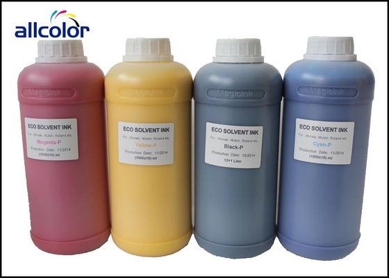 Encre compatible de jet d'encre d'imprimante de 6 couleurs, encre imperméable de dissolvant d'Eco